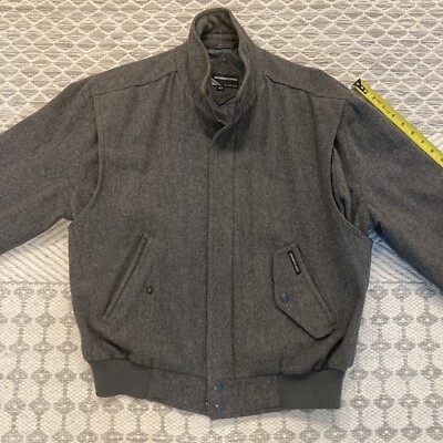 Vintage Members Only Wool Jacket Men's Sz 42 Bomber Full Zip Coat
