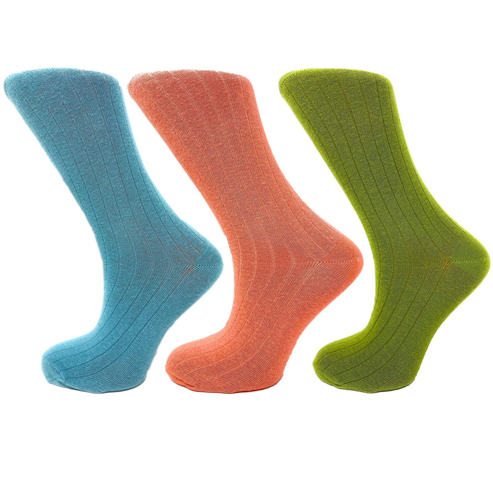 3 Pairs of Women's Mid-Calf Colorful Socks - Soft, Breathable, & Moisture-Wickin