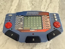 Vintage Handheld Electronic Game Jeopardy With Cartridge Tiger Electronics 1997