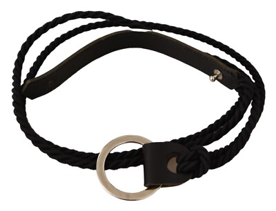 MILA SCHÖN Black Leather Slim Women Waistband Metal Buckle Women\'s Belt MILA SCHÖN Belt Black Leather Slim Women Waistband Metal  main image 2