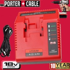 For Porter Cable 18V Lithium-Ion  NiCad NiMh Battery Charger PCXMVC PCMVC PC18B