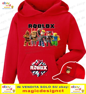 JHK O FRUIT OF THE LOOM ROBLOX FELPA TUTTE LE TAGLIE COLORI VIDEO GAMES CAPPELLO OMAGGIO