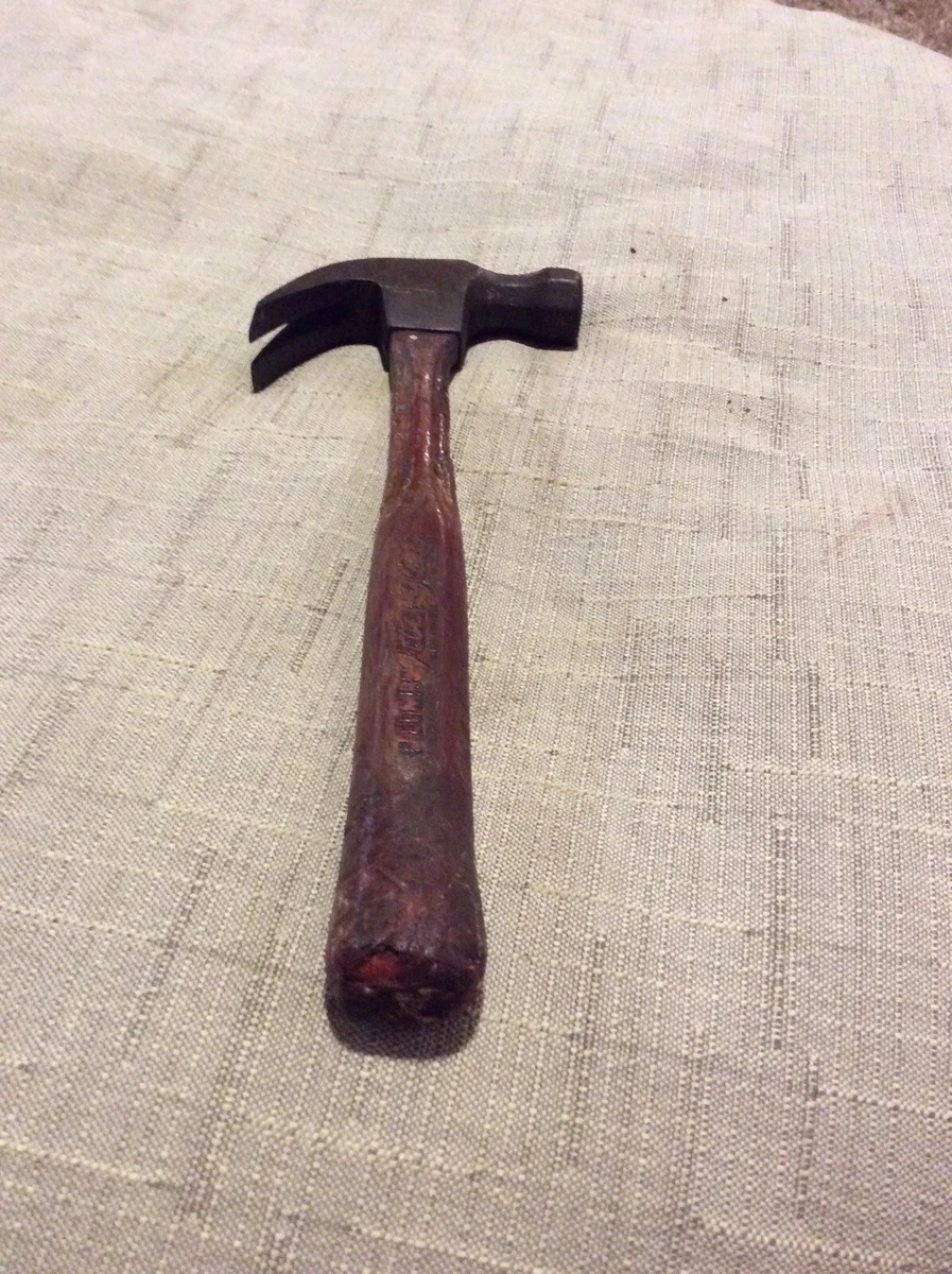 Rare Plumb Patented Fiberglass Handle Claw Hammer Octagonal Head Vintage