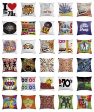 70s Party Throw Pillow Cases Cushion Covers Home Decor 8 Sizes Ambesonne