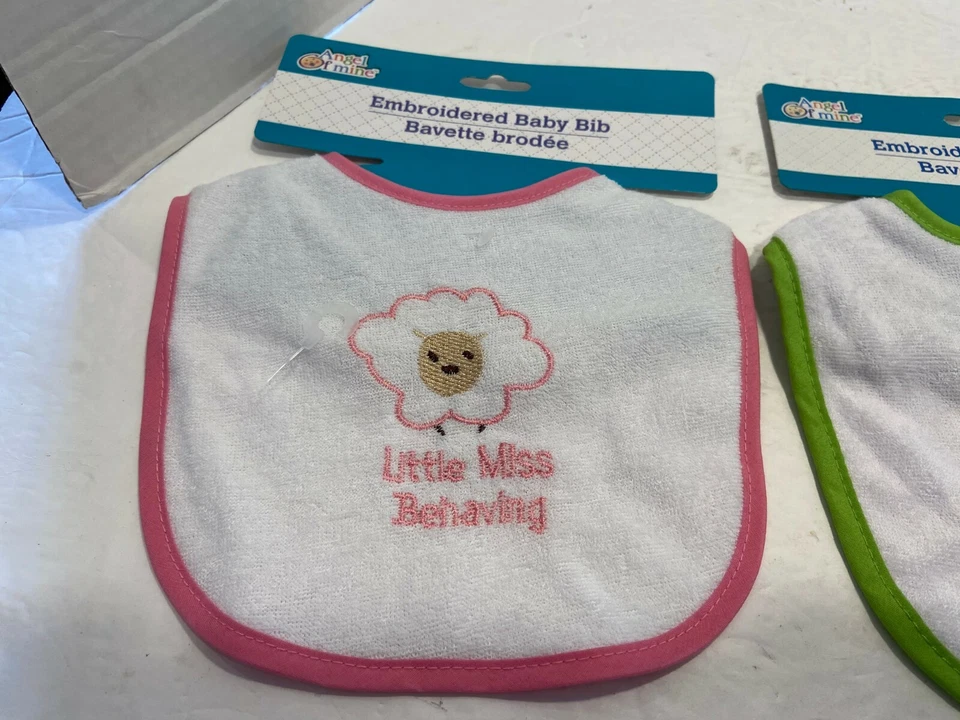 Lote 3 babadores Koala Baby Bib e Angel of Mine novos! Nunca usado - Imagem 2 de 4