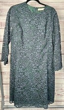 Tory Burch Lace 3/4 Sleeves Cocktail Mini Dress Size 14
