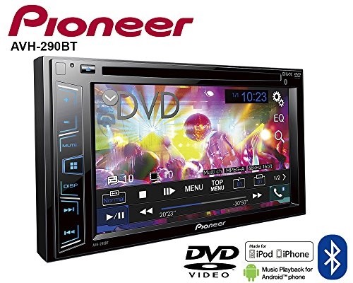 Pioneer AVH290BT Multimedia DVD Receiver with 62quot WVGA Display and Builtin Bl