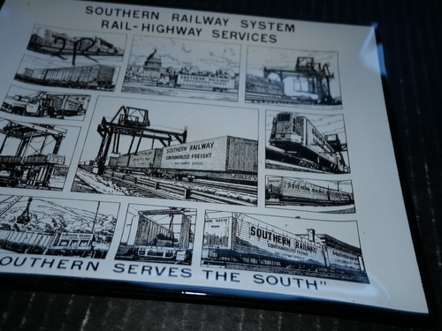 Southern Railway System Railway Services bandeja de vidrio Southern sirve al sur - Imagen 4 de 5