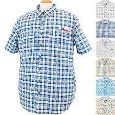 Magellan Men's Shirt Houston Livestock Prints, Relaxed Short Sleeve Button Down