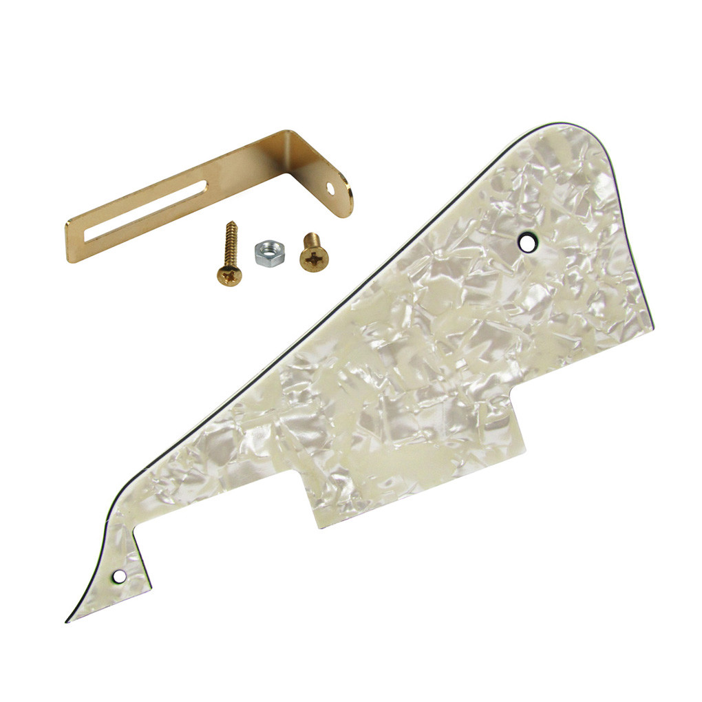 Aged Pearl LP Electric Guitar Pickguard with Gold Bracket for LP Style Guitar