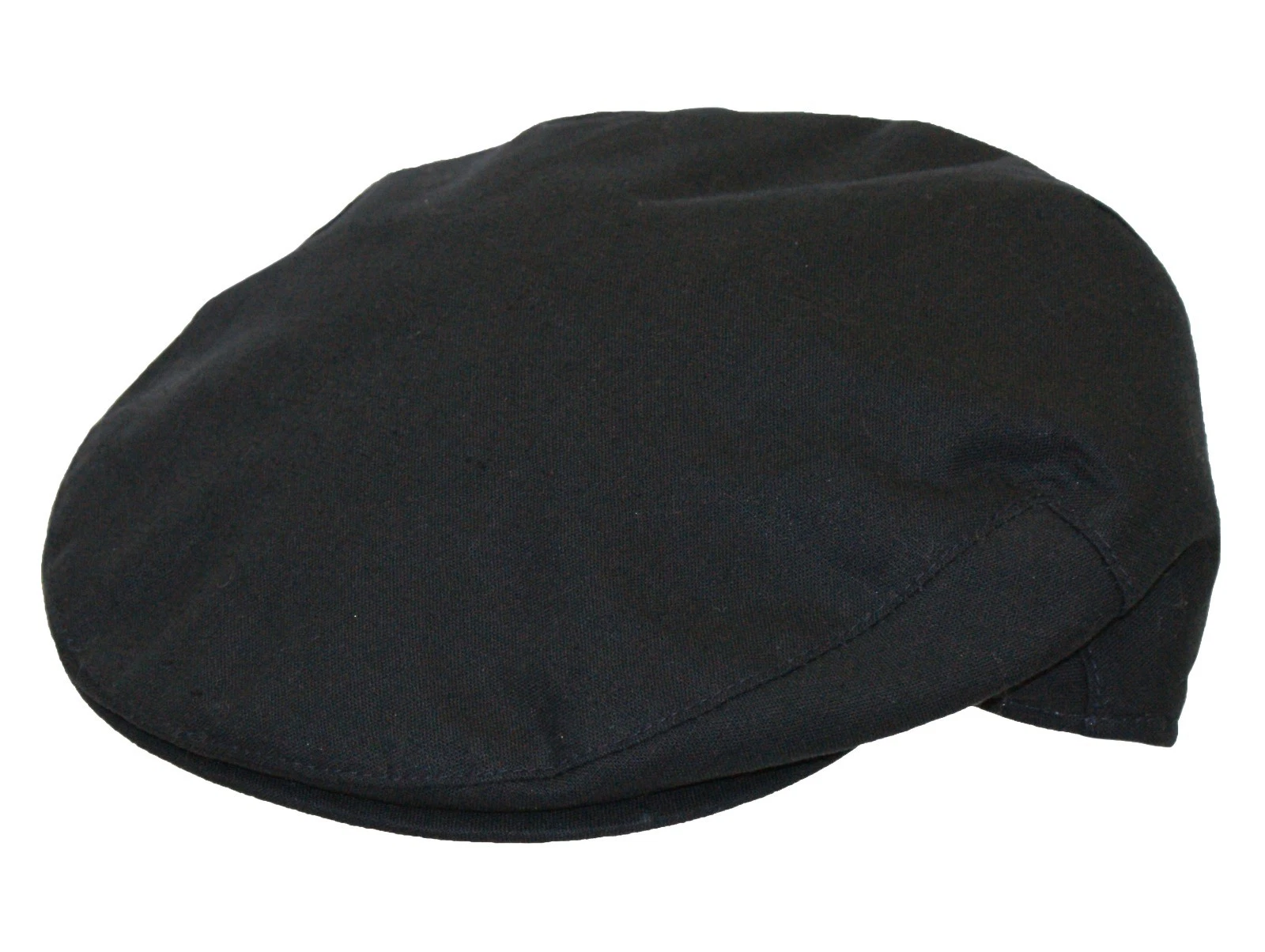 Mens Quality Cheshire Summer Navy Linen Flat Cap 100% Linen Lined Hat S to XL