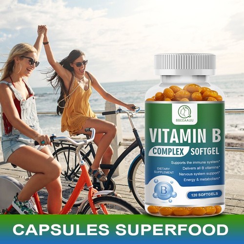 Vitamin B Complex 120 Capsules With Vitamin C - High Potency