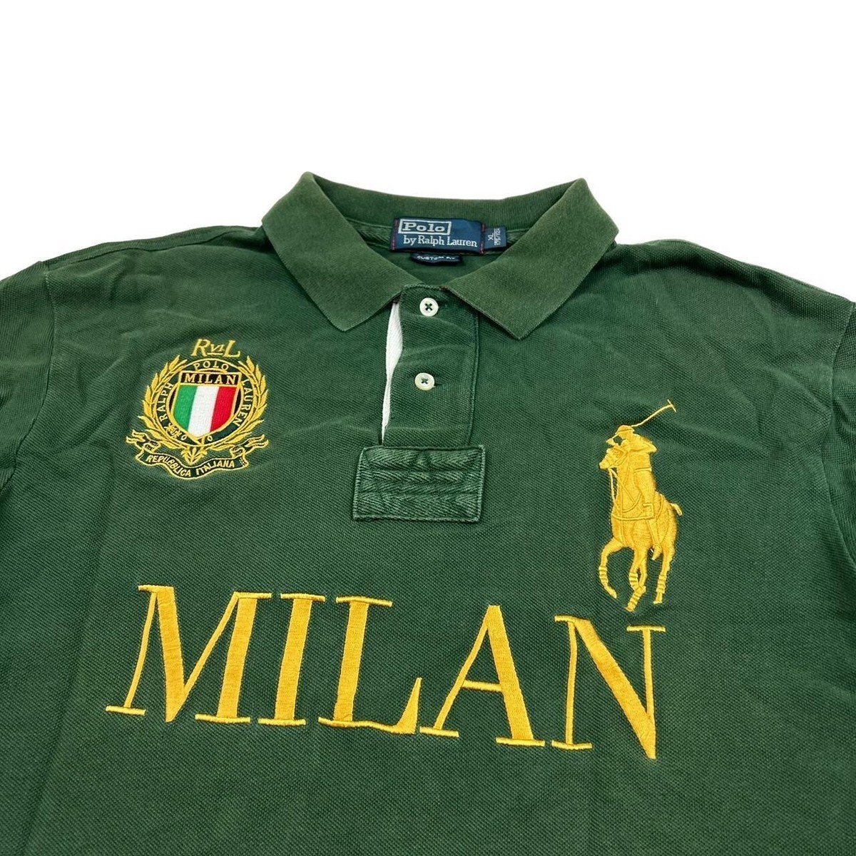 Ralph Lauren Green Milan Big Pony Polo Shirt (Extra Large Ralph Lauren Green Milan Big Pony Polo Shirt (Extra Large