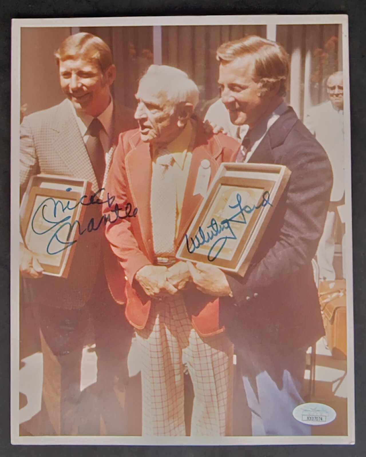 Whitey Ford #12 Chairman Of The Board Autographed Framed Photo