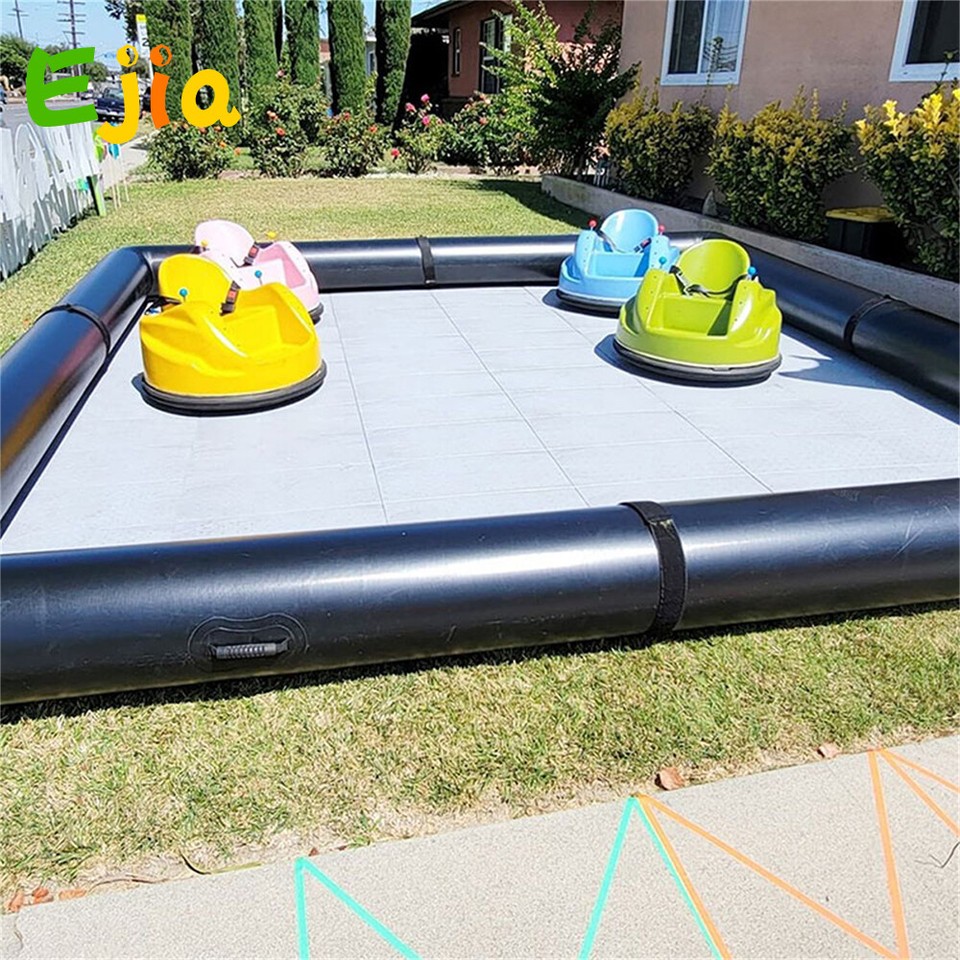 Track Pool Friends 6x6m Inflatable Bumper Car Racking Track Pool for Kids Adults Toy for ...