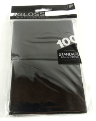 10 x Ultra Pro 100 Card Protector Standard Sleeves Black Magic the Gathering