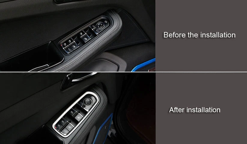 5Pcs Interior Window Lift Switch Cover Trim For Porsche Cayenne Macan Panamera Foto 3 de 4