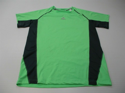 ADIDAS T-Shirt Herren Gr. L CLIMACOOL Training limettengrün Stretch Rundhals
