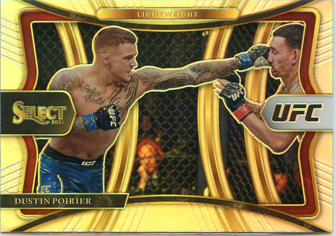 2021 Panini Select UFC DUSTIN POIRIER Silver Prizm PREMIER LEVEL No 116