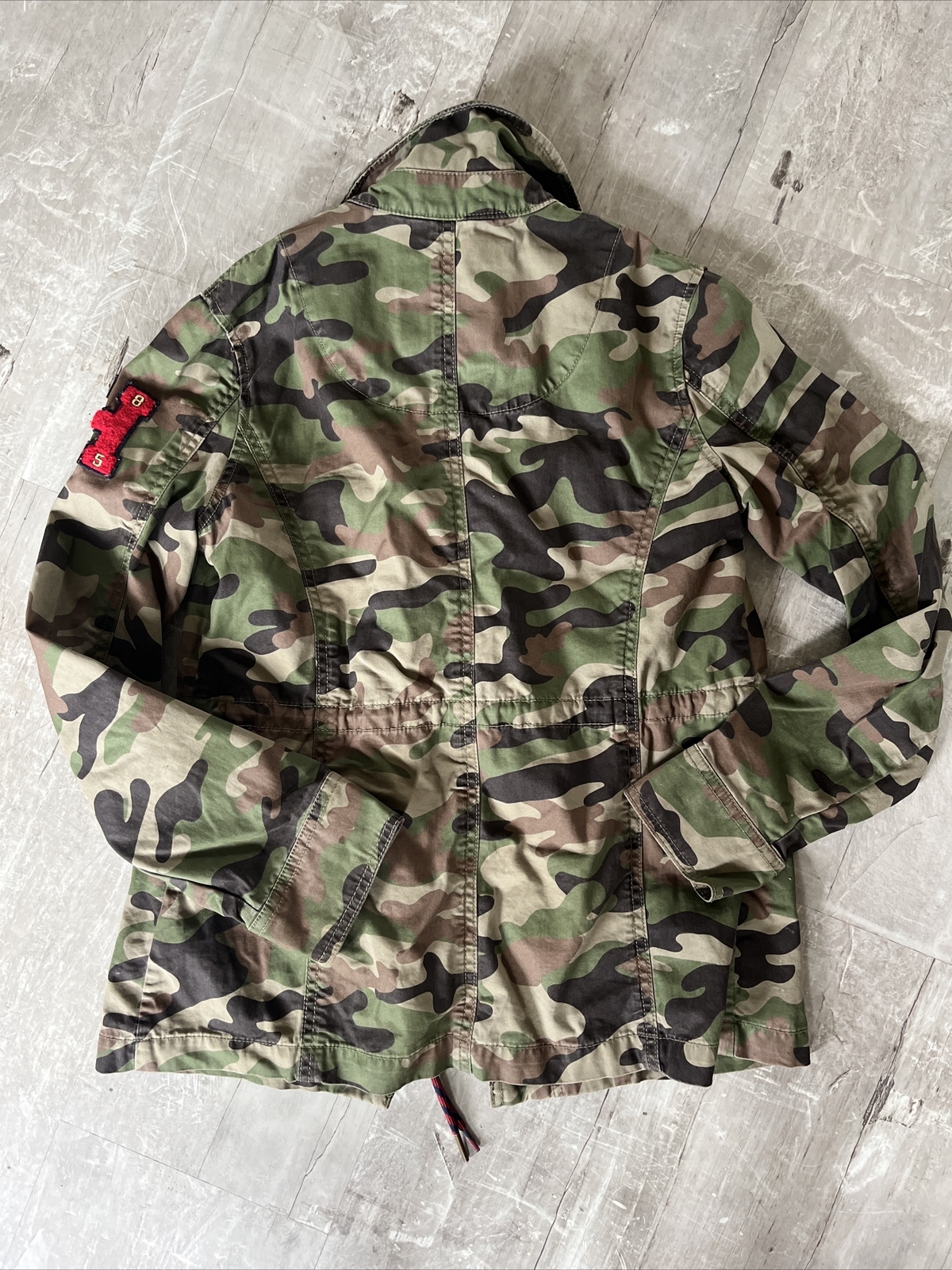 Tommy Hilfiger Denim Camo Military Zip & Button Up Jacket Size S Camouflage 🌸 image 9