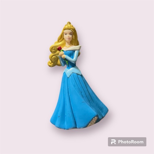 Aurora Sleeping Beauty Disney Princess 3.5” ACTION FIGURE TOY Blue Dress w/Rose