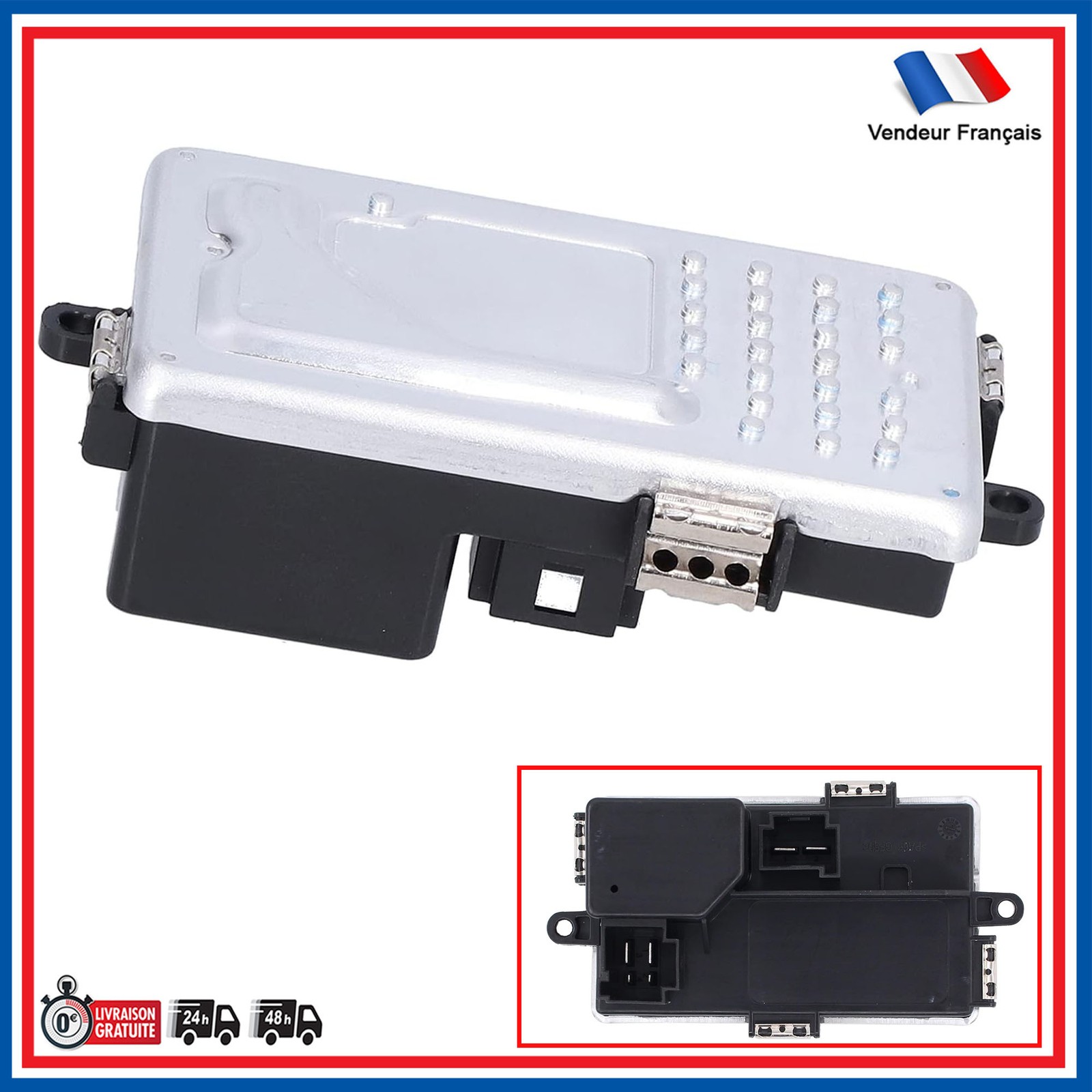 Résistance de climatisation 64119355981 en aluminium premium pour habitacle Mercedes