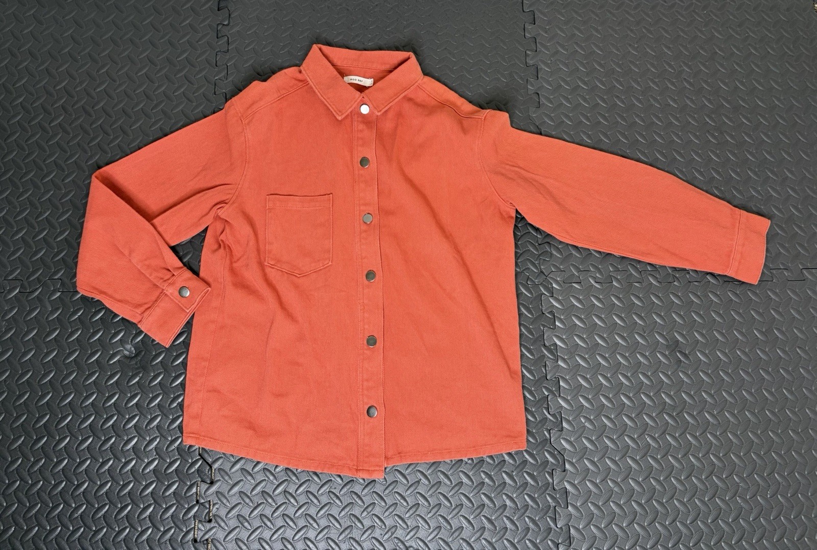 Medium Mod Ref Burnt Orange Jacket Buttons Pocket… - image 1