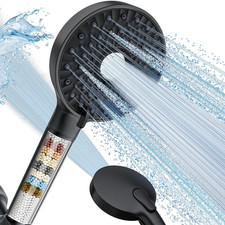 Filtered Shower Head with Handheld, High Pressure 10-Spd Detachable Chrome Showe