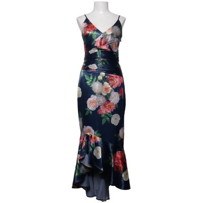 Chi Chi London, Maxikleid, Größe: 34, Blau/Mehrfarbig, Elasthan/Polyester #MhT