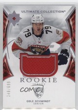 2021 Upper Deck Ultimate Collection Rookies Jersey /699 Cole Schwindt #186 7pv