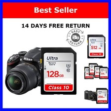 SD Memory Card 16GB 32GB 64GB 128GB 256GB Class 10 Camera Card