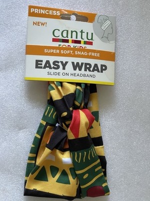 Cantu Princess Kids Easy Wrap Headband Super Soft Snag-Free African Print NEW!