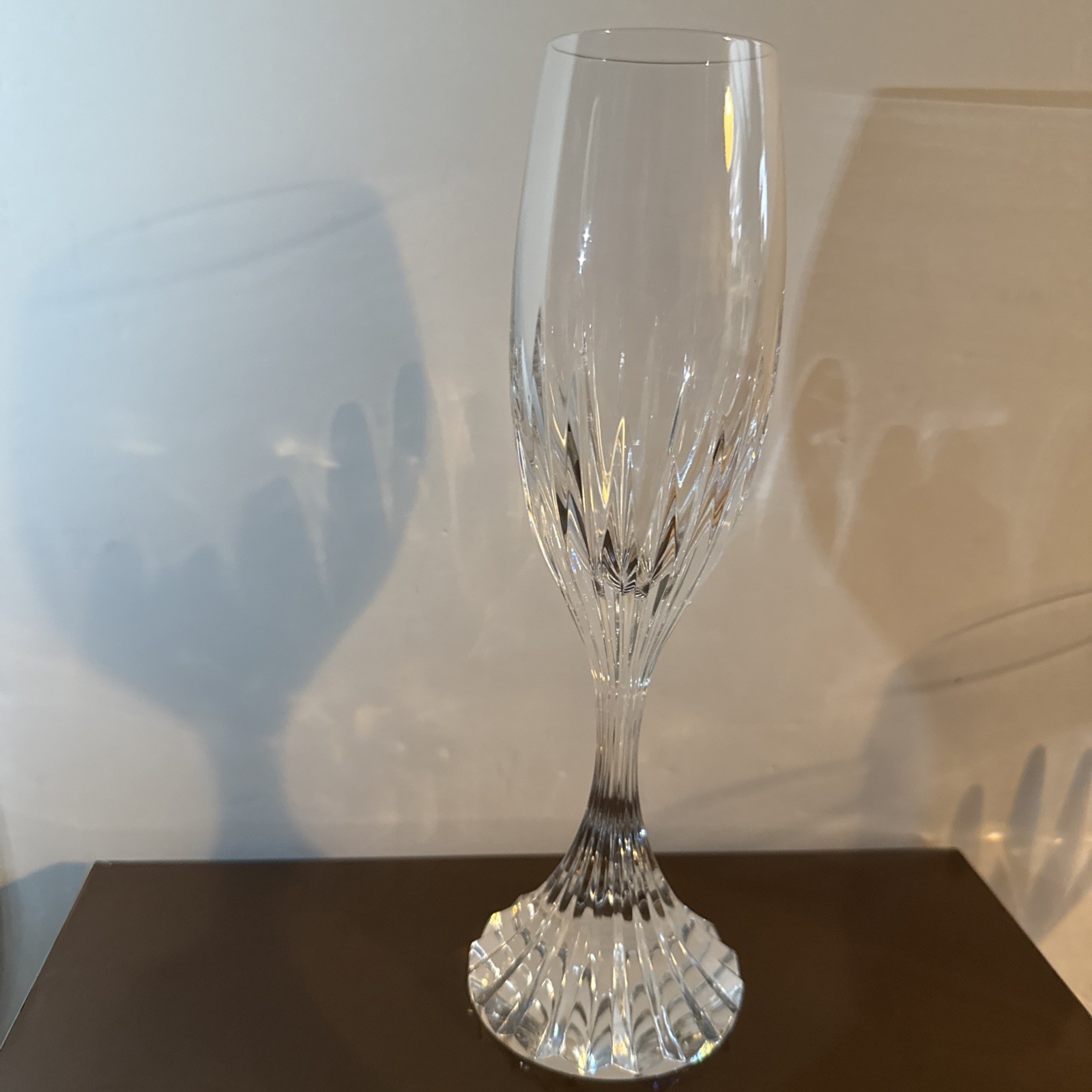 Baccarat Massena 8.5"Champagne Flutes - Impress Guests SET of TWO Made In France