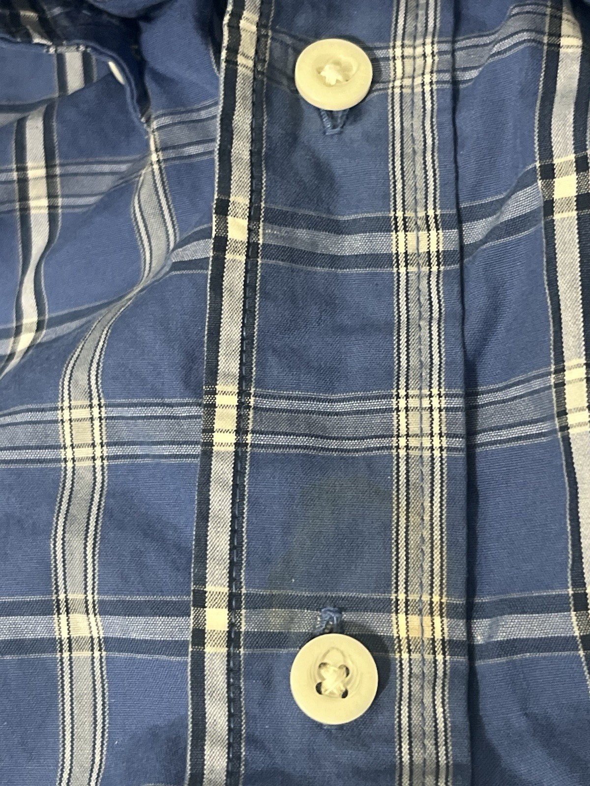 Pendleton Mens Medium Plaid Button Down Shirt Blu… - image 7