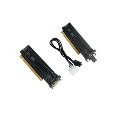 PCIe-Bifurcation x16 to x8x8 PCIE4.0 x16 1 to 2 Gen4 Card 4P Power Port