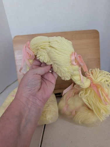 3 Cabbage Patch Style Doll Yellow  Yarn Wig  (DOLL USE ONLY)