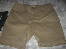 mens jack wills  tan slimfit chino shorts 32r waist worn once vgc