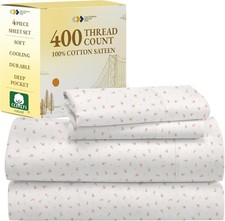 Full-Size Bedding Set - 400-Thread-Count Sateen Fabric