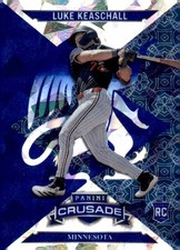 Luke Keaschall RC 2025 Panini Crusade Blue Cracked Ice Rookie