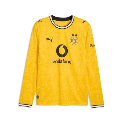 Puma Borussia Dortmund 26/27 Langarm Heimtrikot gelb schwarz