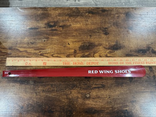 RARE Red Wing Shoes 23” Long Handled Hanging Shoe Boot Horn Metal Heavy Duty