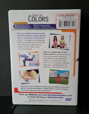 BumbleBee Kids Crazy for Colors DVD Educational Preschool Kids