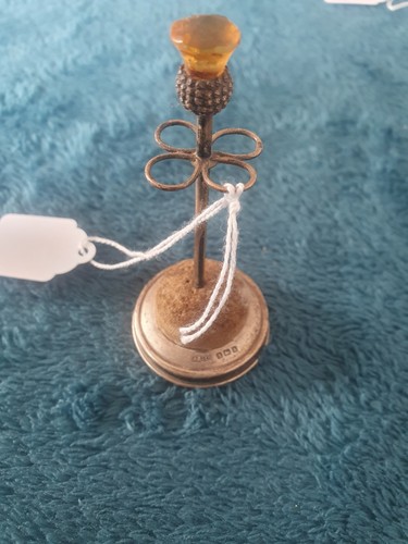 Antique Edwardian -Sterling Silver Hat Pin Stand Adie & Lovekin, Birmingham 1907