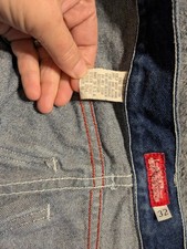 Vintage Y2K Baggy WideLeg Cargo Denim Jeans Size 32 Streetwear 00s Hip-Hop Style
