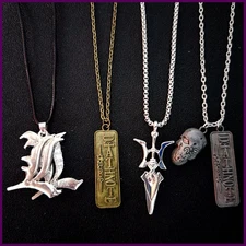 Anime Death Note Necklace Misa Amane Cosplay Halberd Pendant Necklaces Cross