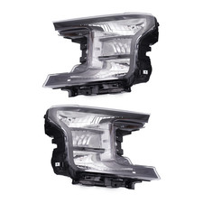 Pair L R Black Clear Corner Headlight fit for...