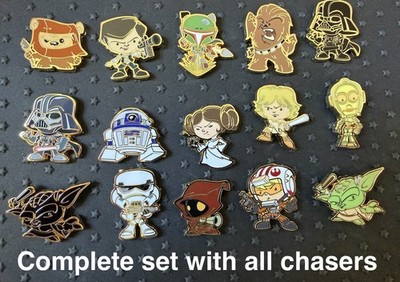 Disney Star Wars Micros Blind Box Pins Pink A La Mode-sets and individual pins