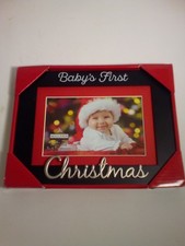 Malden Baby's First Christmas Picture Frame 4'' x 6'' with mat Holds 5'' x 7''