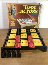 Vintage Toss Across Game IDEAL 1970 w/Original Box Foot Extenders  6 Bags
