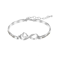 Unendlichkeit Armband Damen 925 Sterling Silber,Infinity Armband Damen 925 Sterl